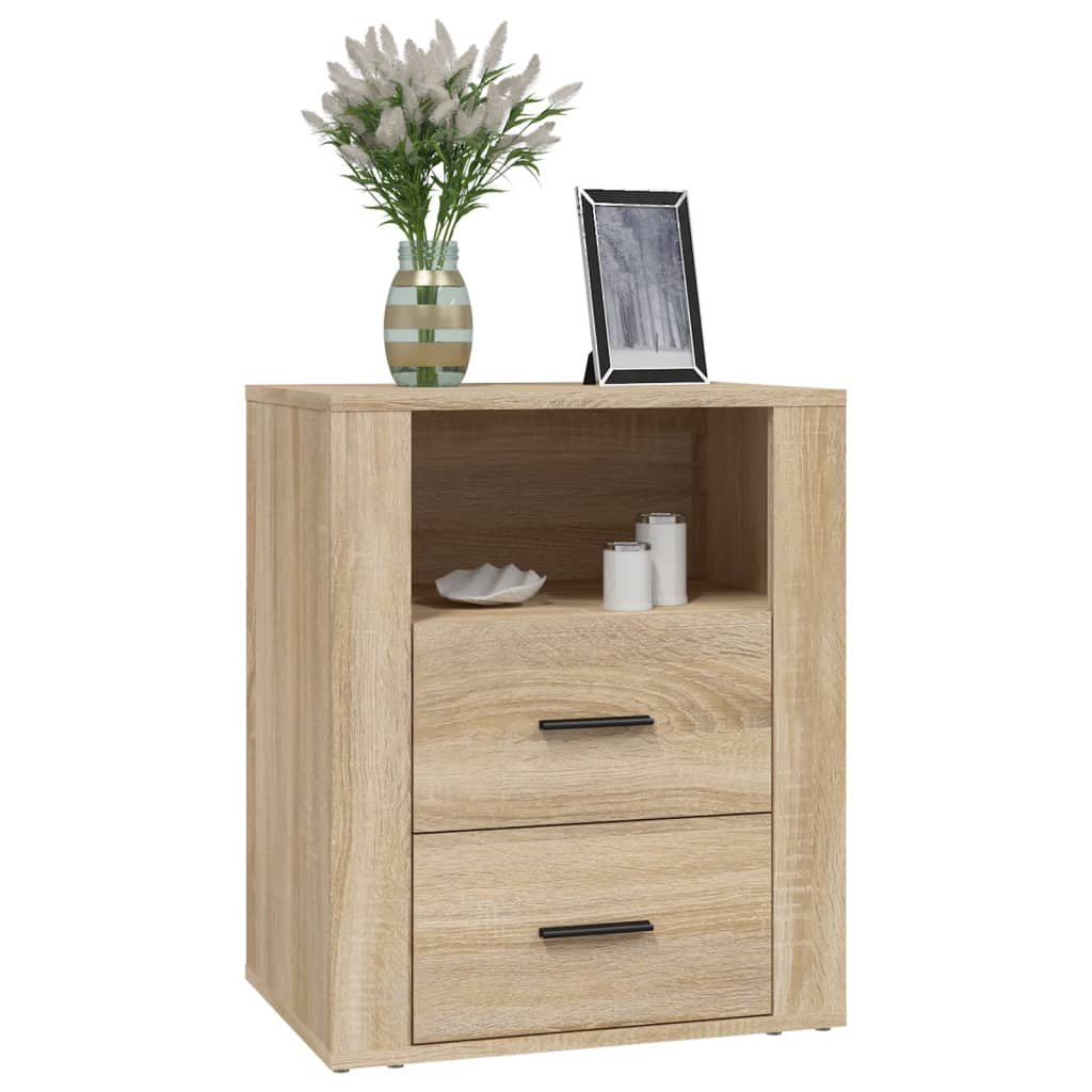 vidaXL Szafka nocna, dąb sonoma, 50x36x60 cm, materiał drewnopochodny