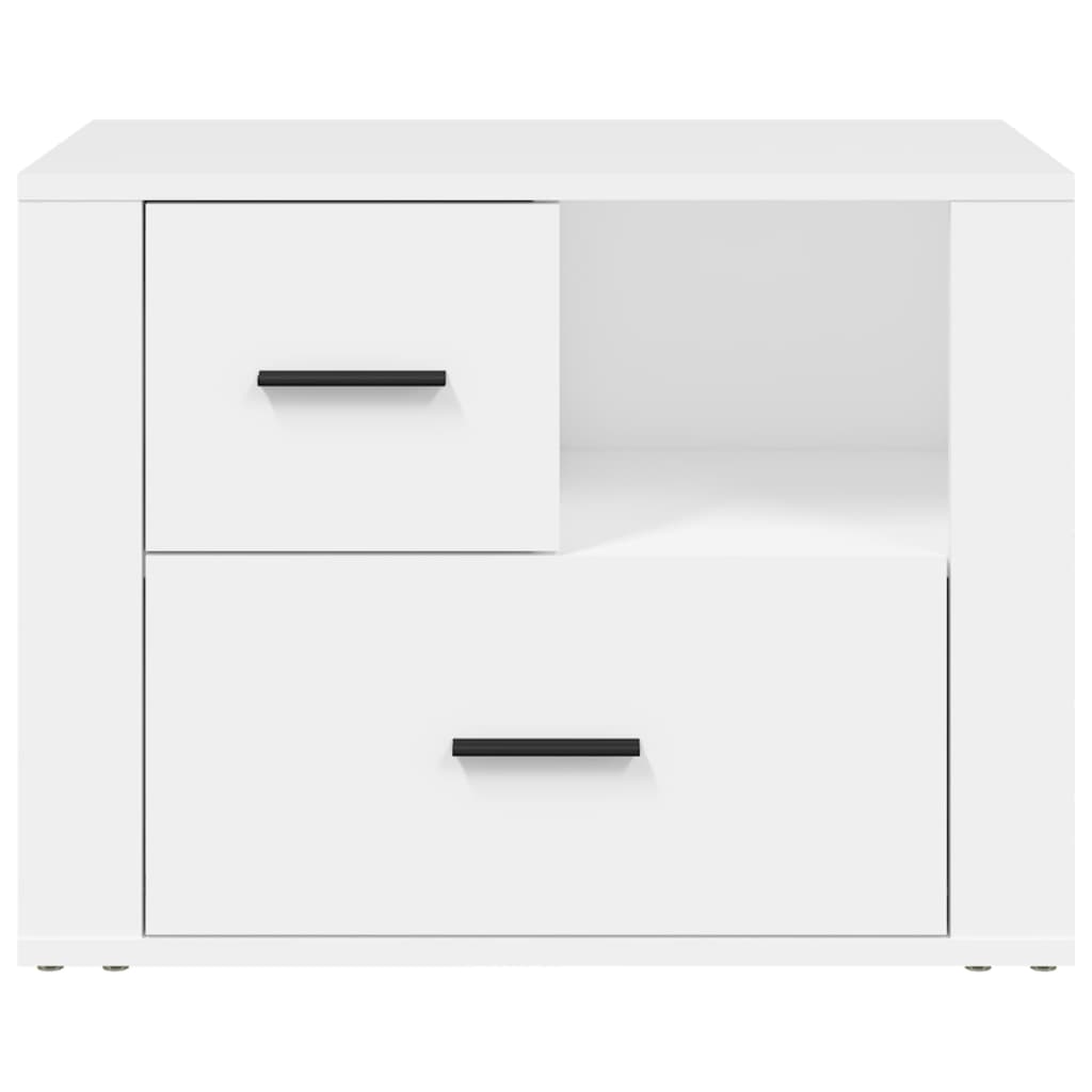 vidaXL Szafka nocna, biała, 60x36x45 cm, materiał drewnopochodny