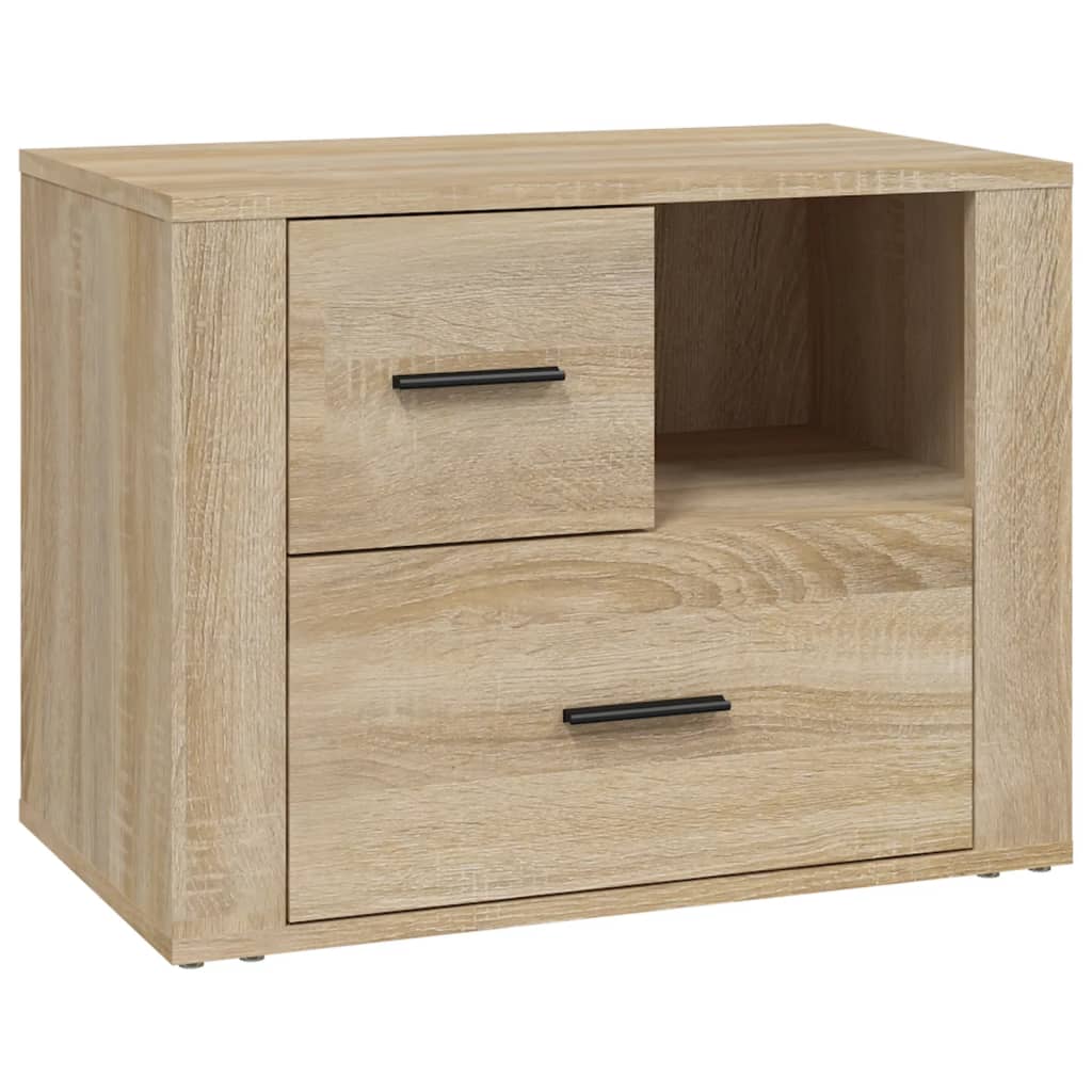 vidaXL Szafka nocna, dąb sonoma, 60x36x45 cm, materiał drewnopochodny