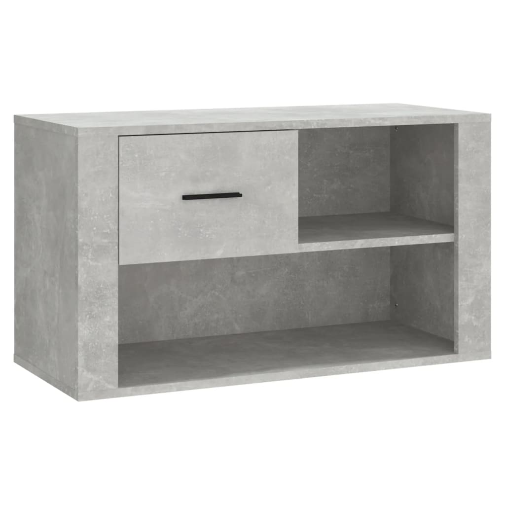 vidaXL Szafka na buty, szarość betonu, 80x35x45 cm