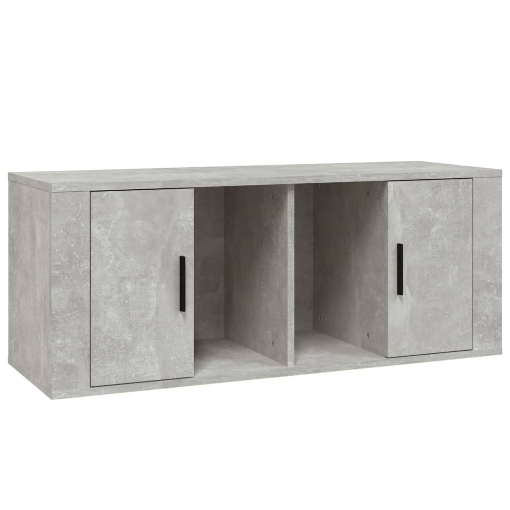 vidaXL Szafka pod TV, szarość betonu, 100x35x40 cm