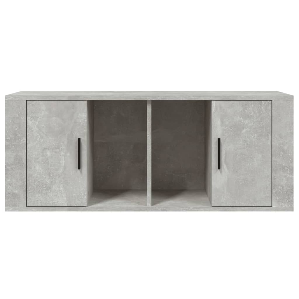 vidaXL Szafka pod TV, szarość betonu, 100x35x40 cm