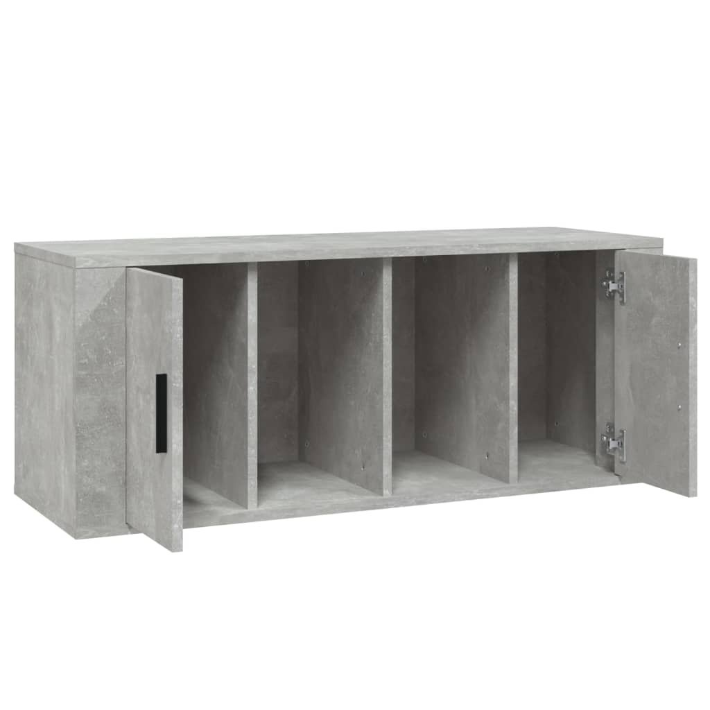 vidaXL Szafka pod TV, szarość betonu, 100x35x40 cm