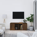 vidaXL Szafka pod telewizor, brązowy dąb, 100x35x40 cm