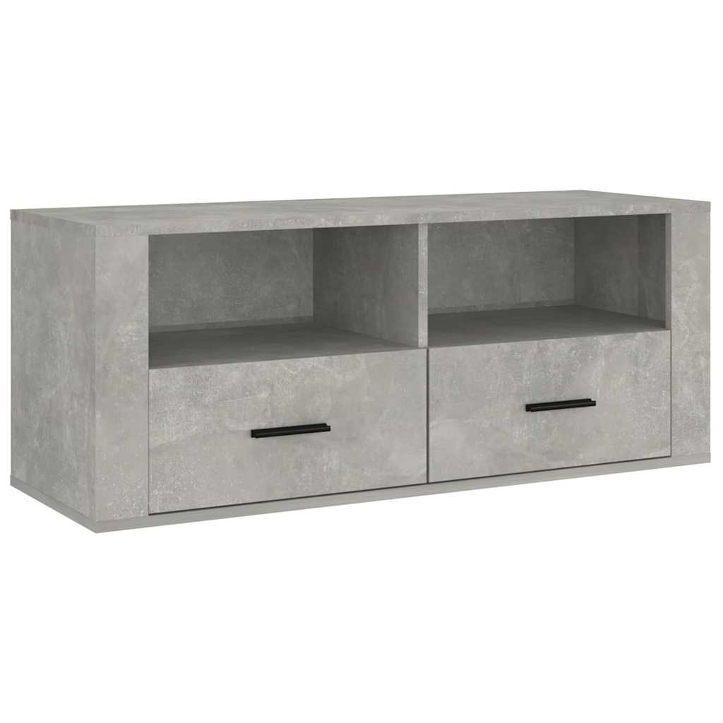 vidaXL Szafka pod TV, szarość betonu, 100x35x40 cm