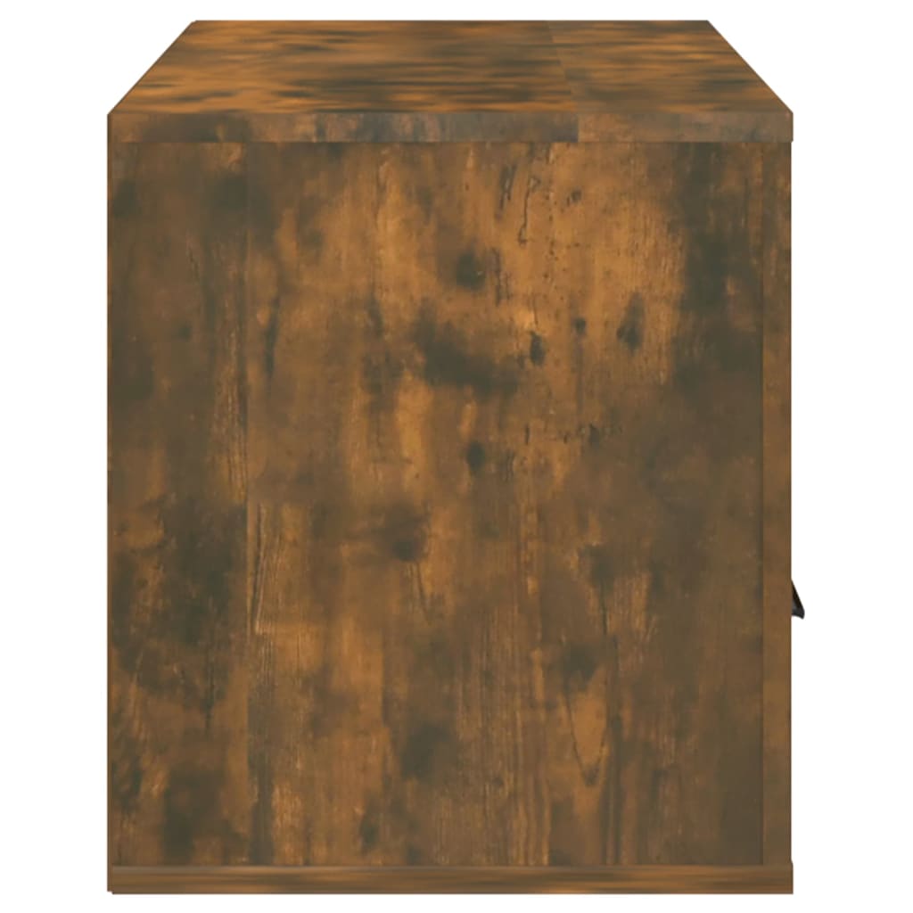 vidaXL Szafka pod telewizor, przydymiony dąb, 100x35x40 cm