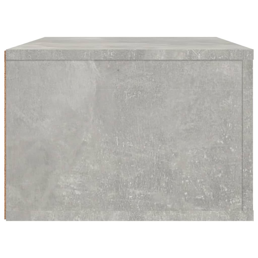 vidaXL Wisząca szafka TV, szarość betonu, 80x36x25 cm