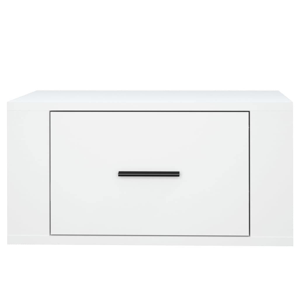 vidaXL Szafka nocna, wisząca, 50x36x25 cm, biała