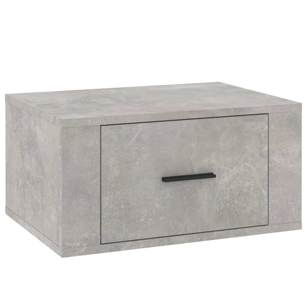 vidaXL Wisząca szafka nocna, szarość betonu, 50x36x25 cm
