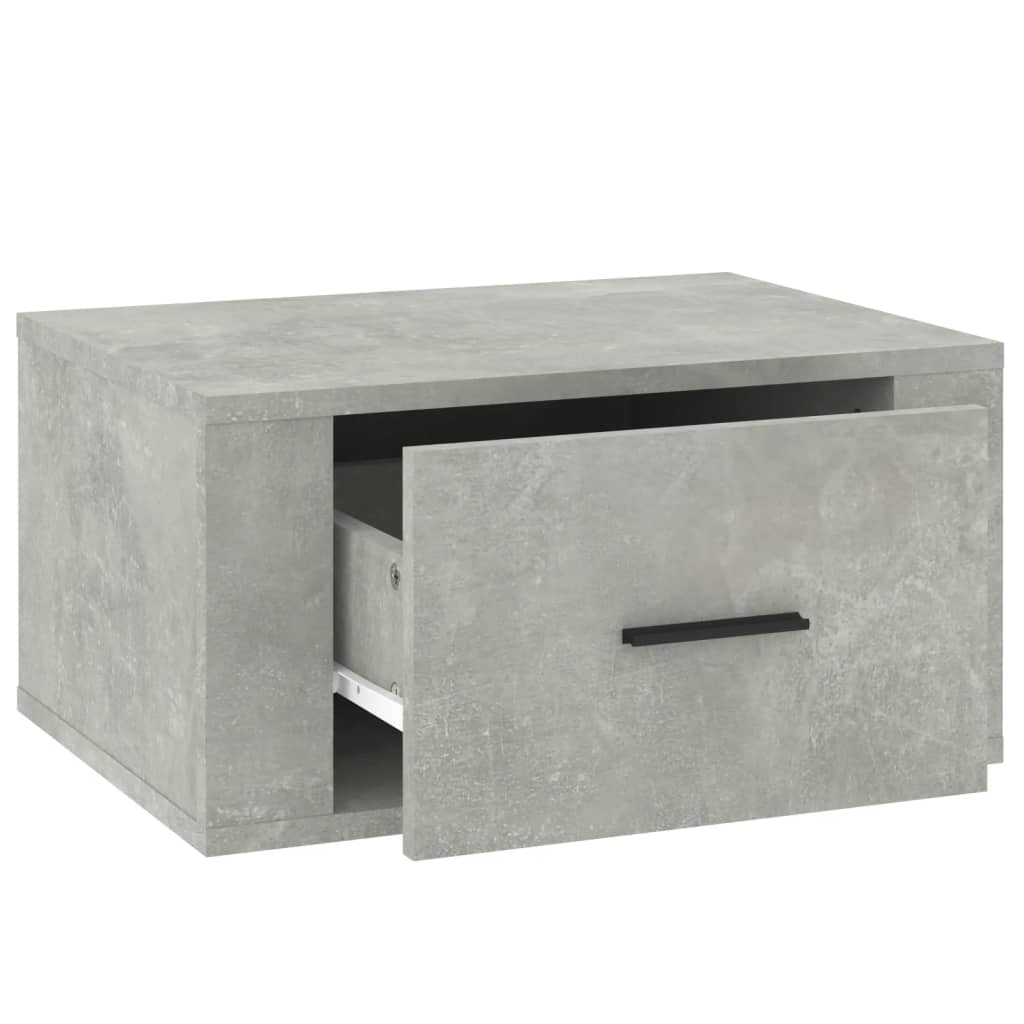 vidaXL Wisząca szafka nocna, szarość betonu, 50x36x25 cm