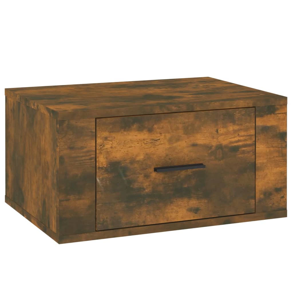 vidaXL Wiszące szafki nocne, 2 szt., opalany dąb, 50x36x25 cm