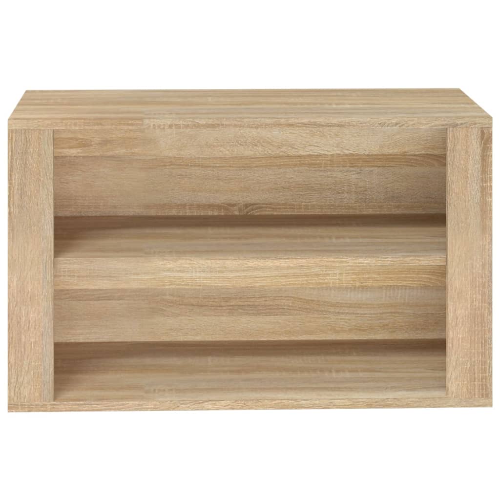 vidaXL Półka na buty, dąb sonoma, 75x35x45 cm, materiał drewnopochodny