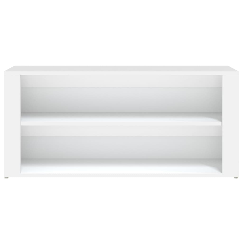 vidaXL Półka na buty, biała, 100x35x45 cm