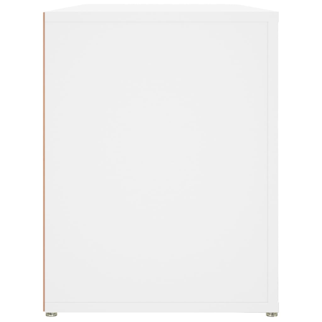 vidaXL Półka na buty, biała, 100x35x45 cm