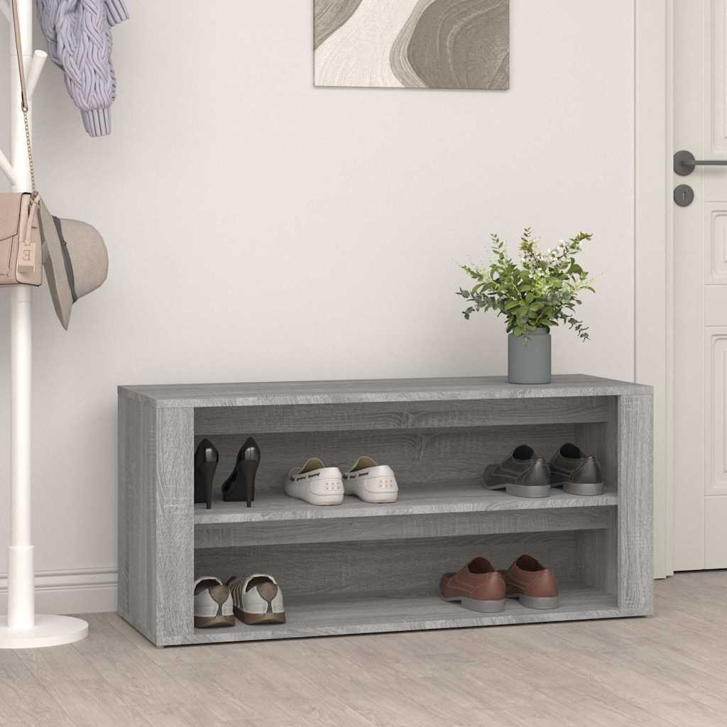 vidaXL Półka na buty, betonowa szarość, 100x35x45 cm