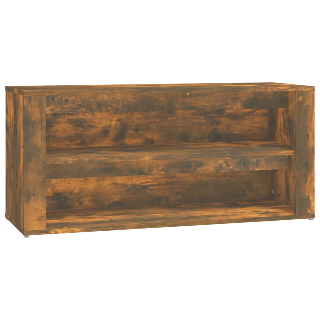 vidaXL Półka na buty, przydymiony dąb, 100x35x45 cm
