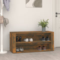 vidaXL Półka na buty, przydymiony dąb, 100x35x45 cm