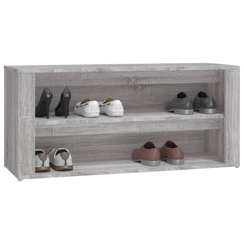 vidaXL Szafka na buty, szary dąb sonoma, 100x35x45 cm