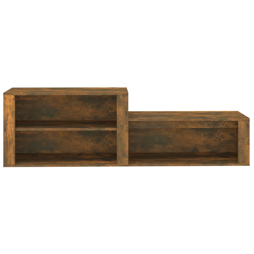 vidaXL Półka na buty, przydymiony dąb, 150x35x45 cm