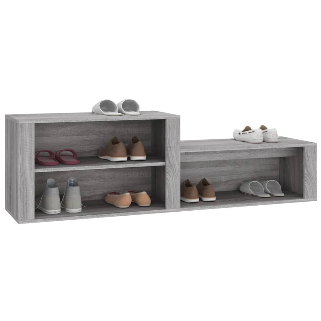 vidaXL Szafka na buty, szary dąb sonoma, 150x35x45 cm