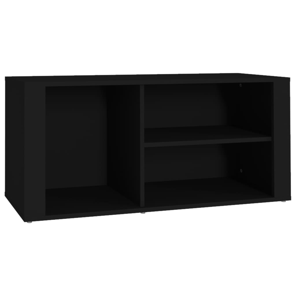 vidaXL Szafka na buty, czarna, 100x35x45 cm, materiał drewnopochodny
