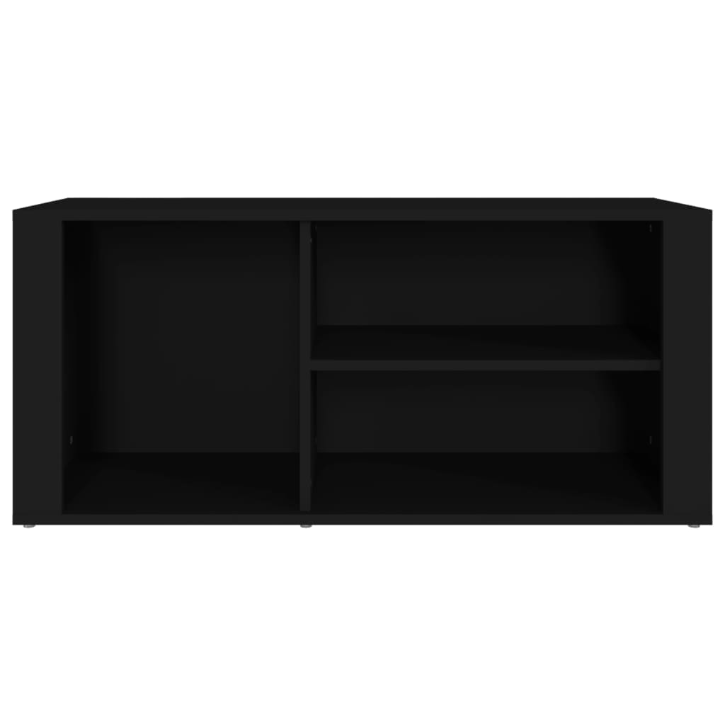vidaXL Szafka na buty, czarna, 100x35x45 cm, materiał drewnopochodny