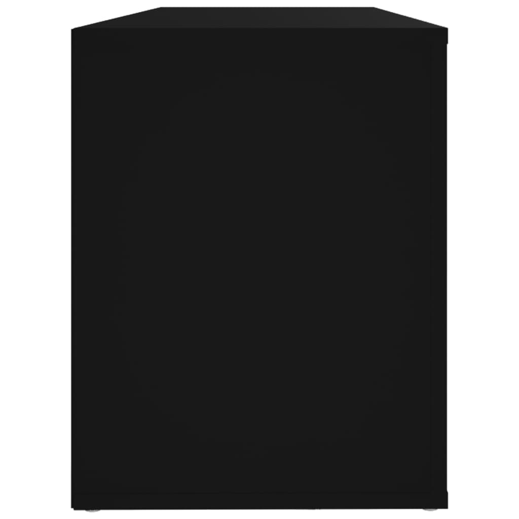 vidaXL Szafka na buty, czarna, 100x35x45 cm, materiał drewnopochodny
