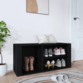 vidaXL Szafka na buty, czarna, 100x35x45 cm, materiał drewnopochodny