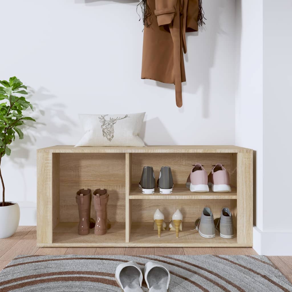 vidaXL Szafka na buty, dąb sonoma, 100x35x45 cm