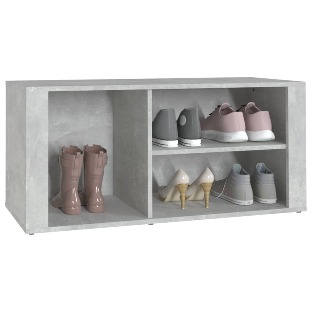 vidaXL Szafka na buty, szarość betonu, 100x35x45 cm