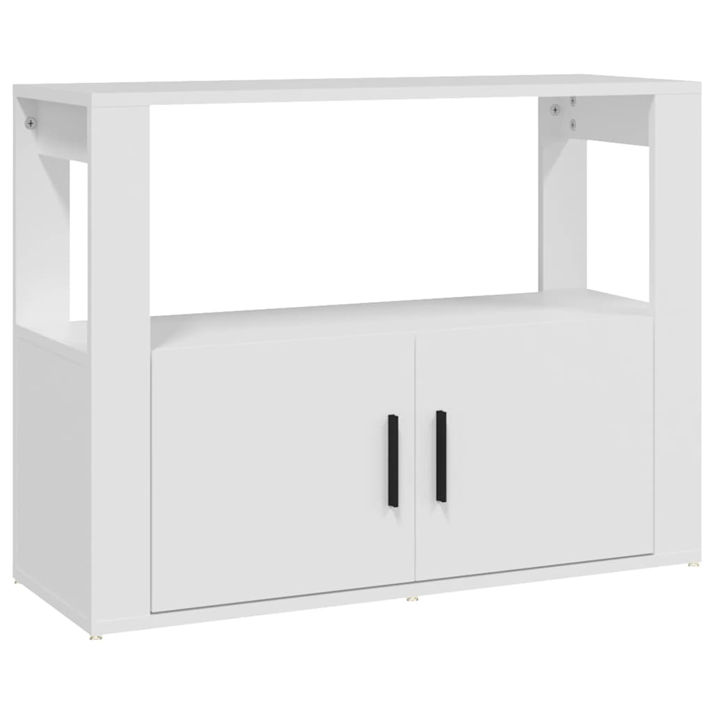 vidaXL Komoda, biała, 80x30x60 cm, materiał drewnopochodny