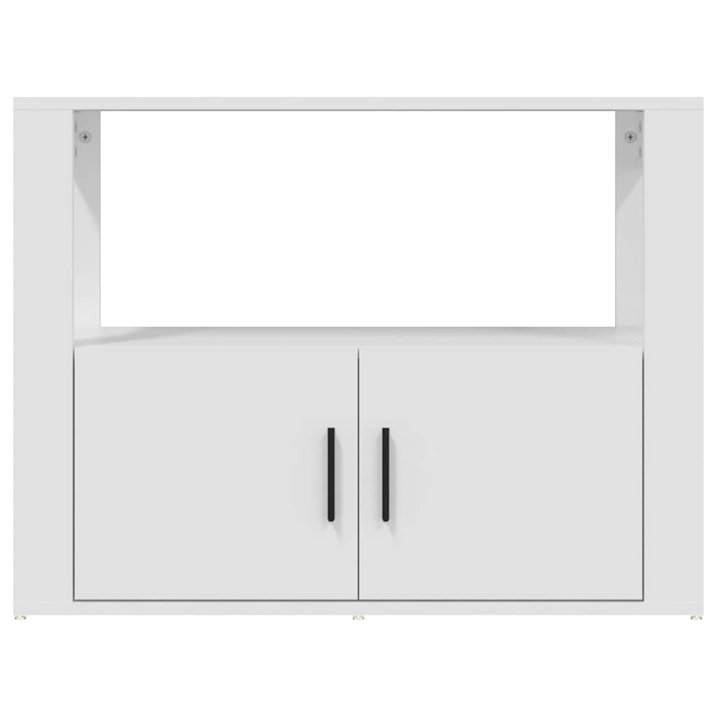 vidaXL Komoda, biała, 80x30x60 cm, materiał drewnopochodny