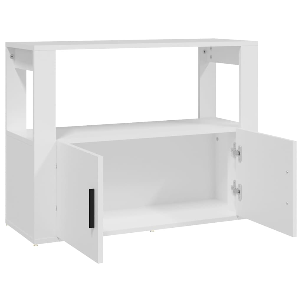 vidaXL Komoda, biała, 80x30x60 cm, materiał drewnopochodny