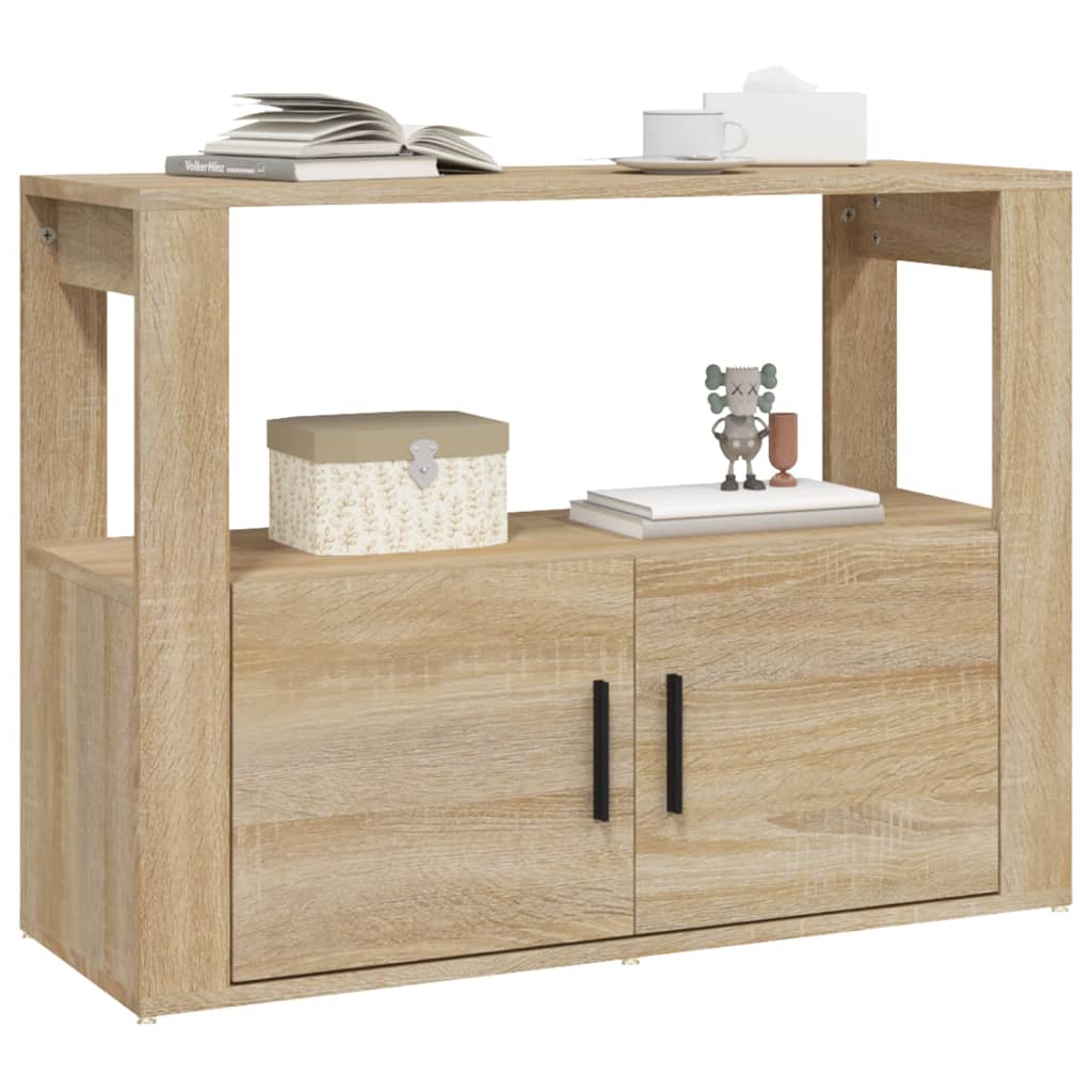 vidaXL Szafka, dąb sonoma, 80x30x60 cm, materiał drewnopochodny
