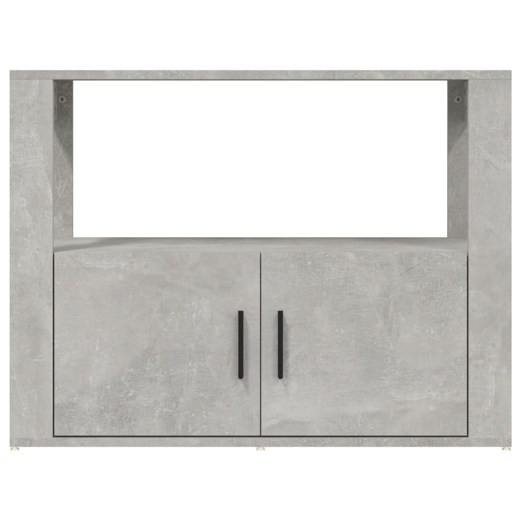 vidaXL Szafka, szarość betonu, 80x30x60 cm, materiał drewnopochodny