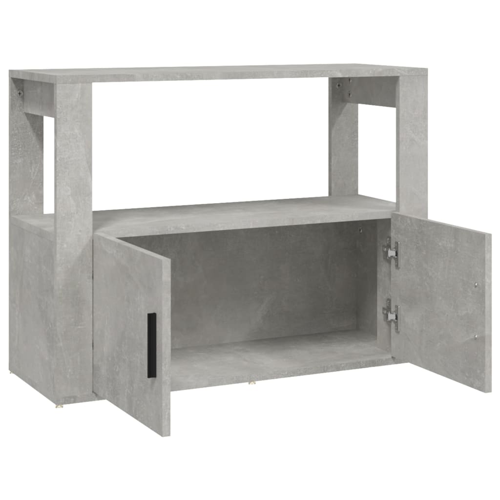 vidaXL Szafka, szarość betonu, 80x30x60 cm, materiał drewnopochodny