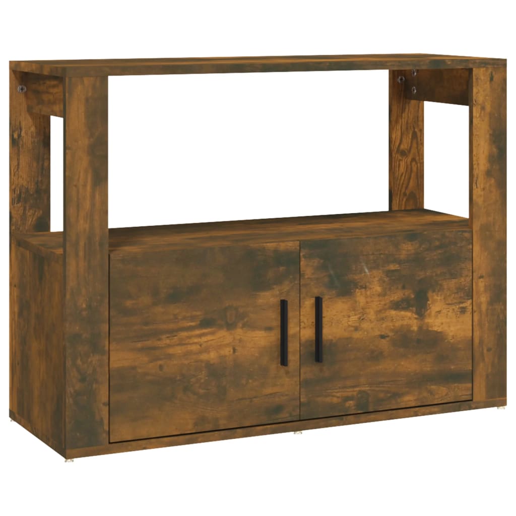 vidaXL Szafka, przydymiony dąb, 80x30x60 cm, materiał drewnopochodny