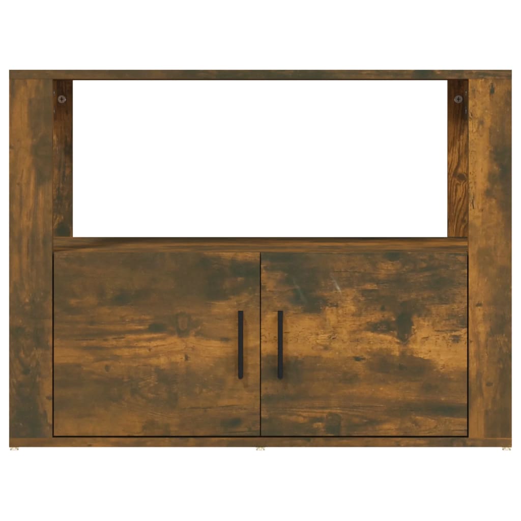 vidaXL Szafka, przydymiony dąb, 80x30x60 cm, materiał drewnopochodny