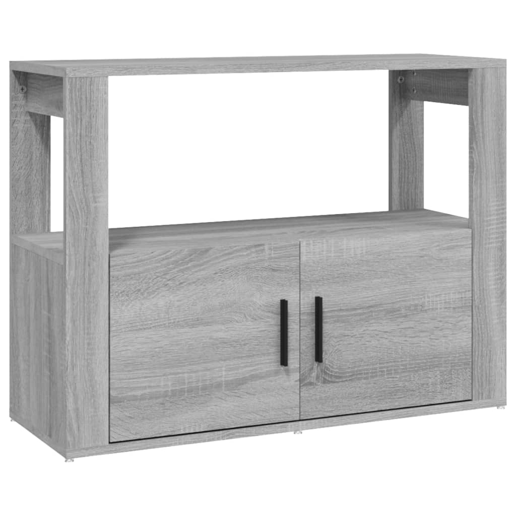 vidaXL Szafka, szary dąb sonoma, 80x30x60 cm, materiał drewnopochodny