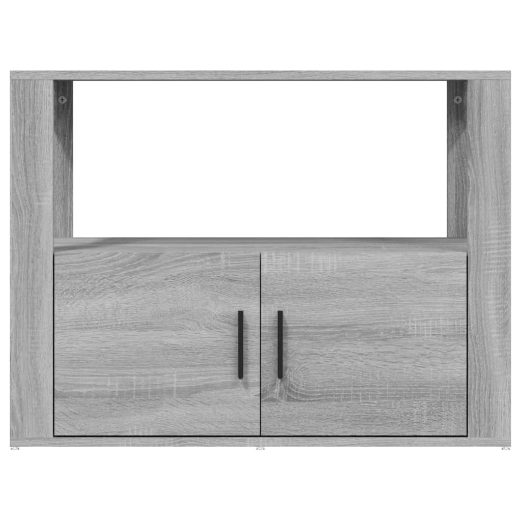 vidaXL Szafka, szary dąb sonoma, 80x30x60 cm, materiał drewnopochodny
