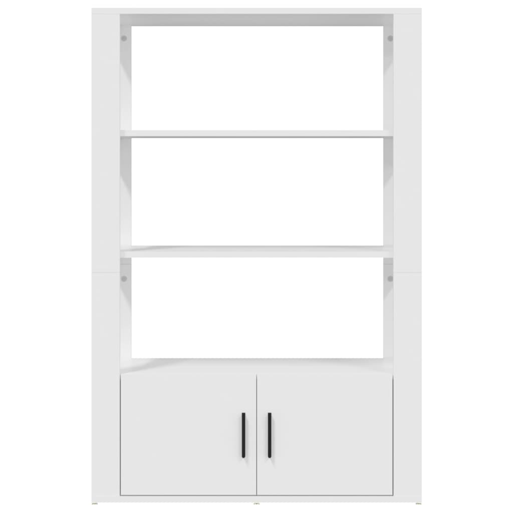 vidaXL Szafka, biała, 80x30x119,5 cm, materiał drewnopochodny