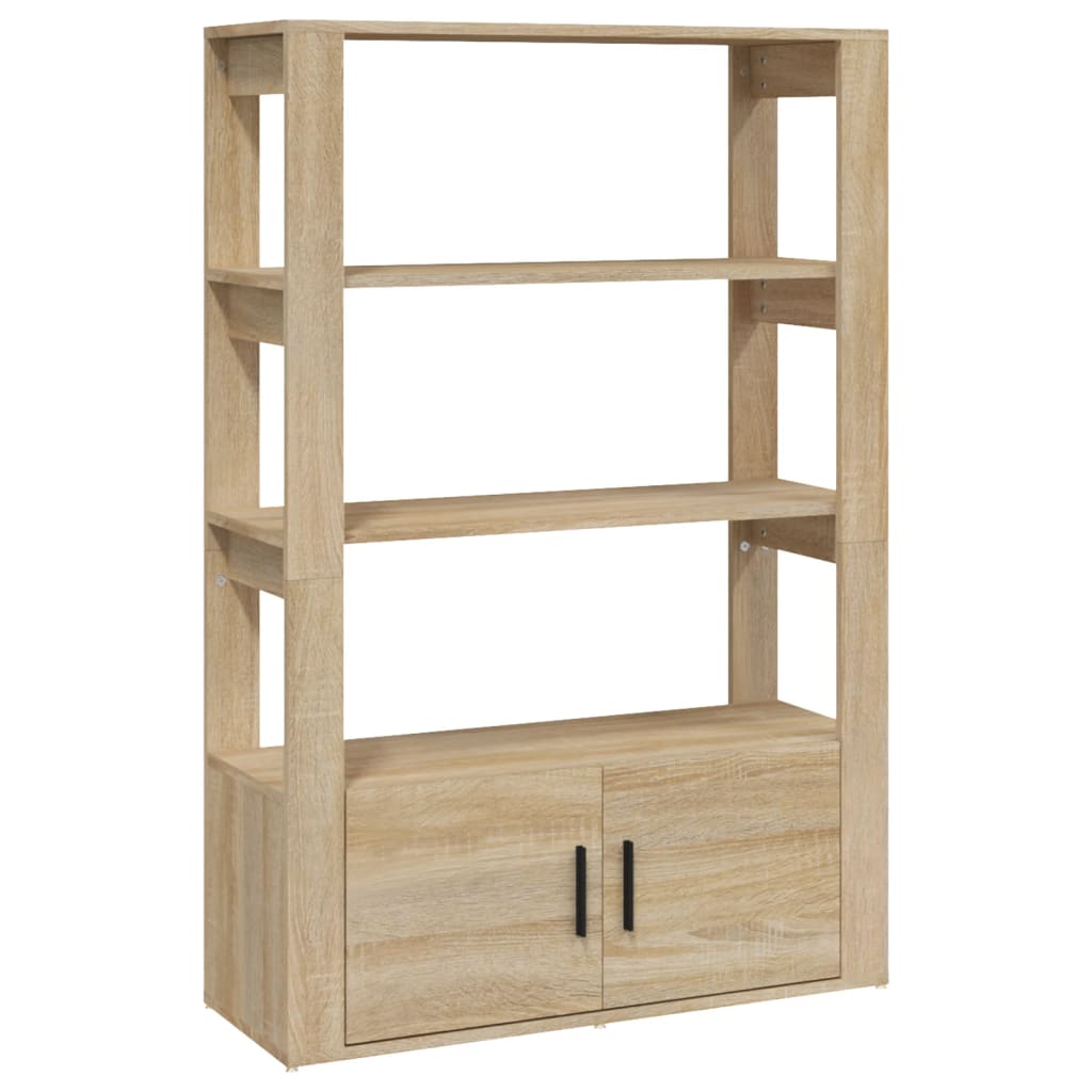 vidaXL Szafka, dąb sonoma, 80x30x119,5 cm, materiał drewnopochodny