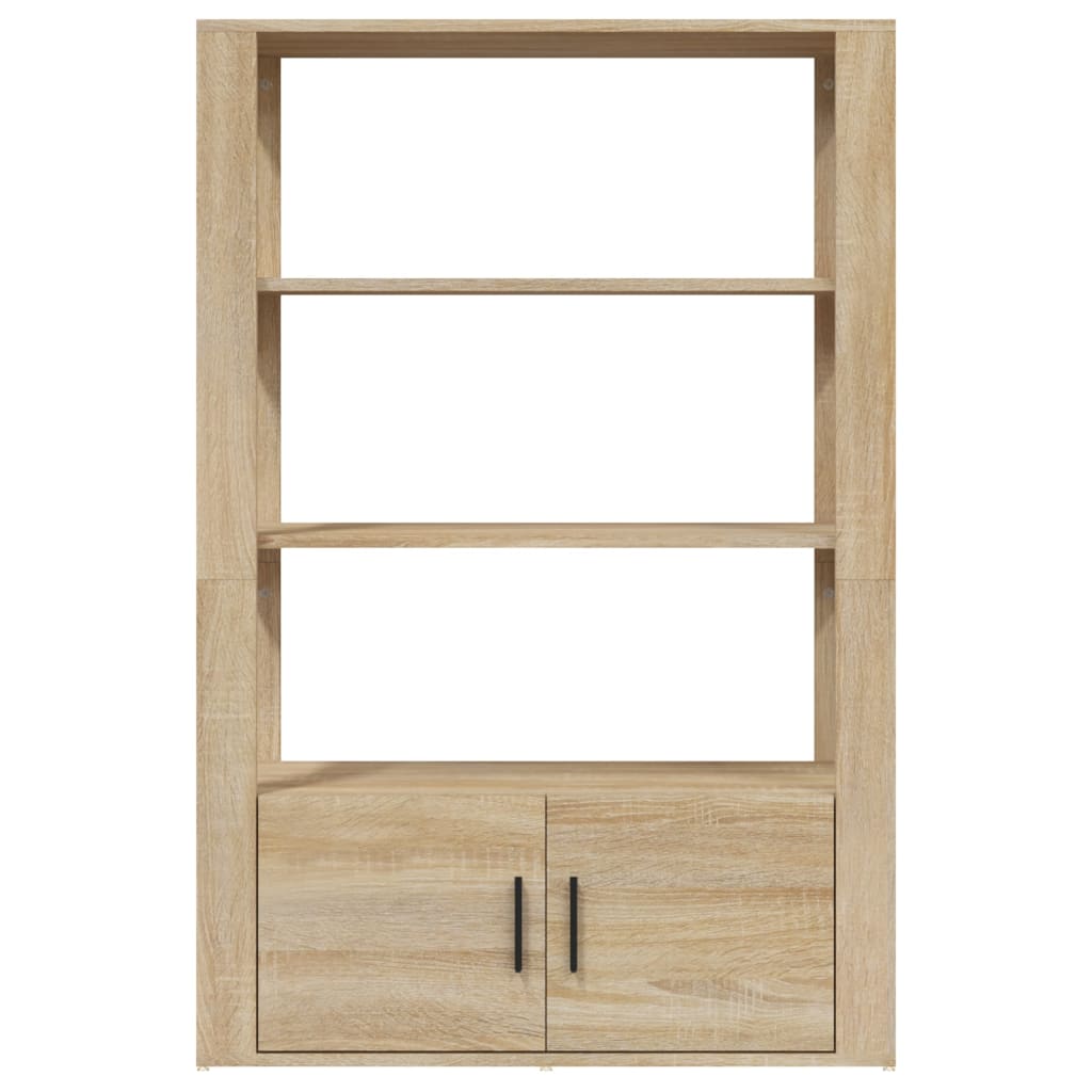 vidaXL Szafka, dąb sonoma, 80x30x119,5 cm, materiał drewnopochodny