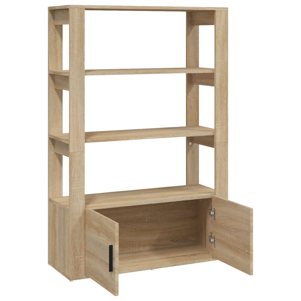 vidaXL Szafka, dąb sonoma, 80x30x119,5 cm, materiał drewnopochodny