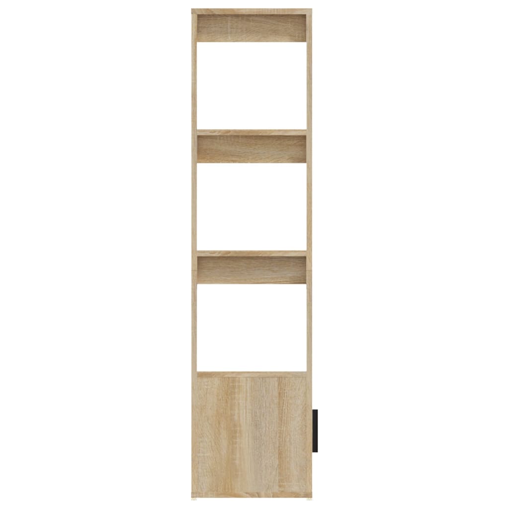 vidaXL Szafka, dąb sonoma, 80x30x119,5 cm, materiał drewnopochodny