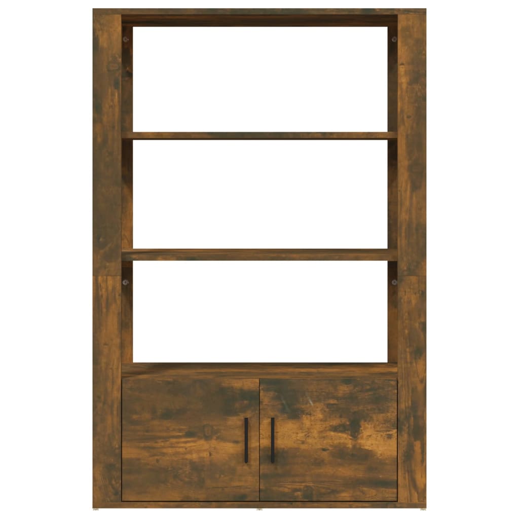 vidaXL Szafka, przydymiony dąb, 80x30x119,5cm, materiał drewnopochodny