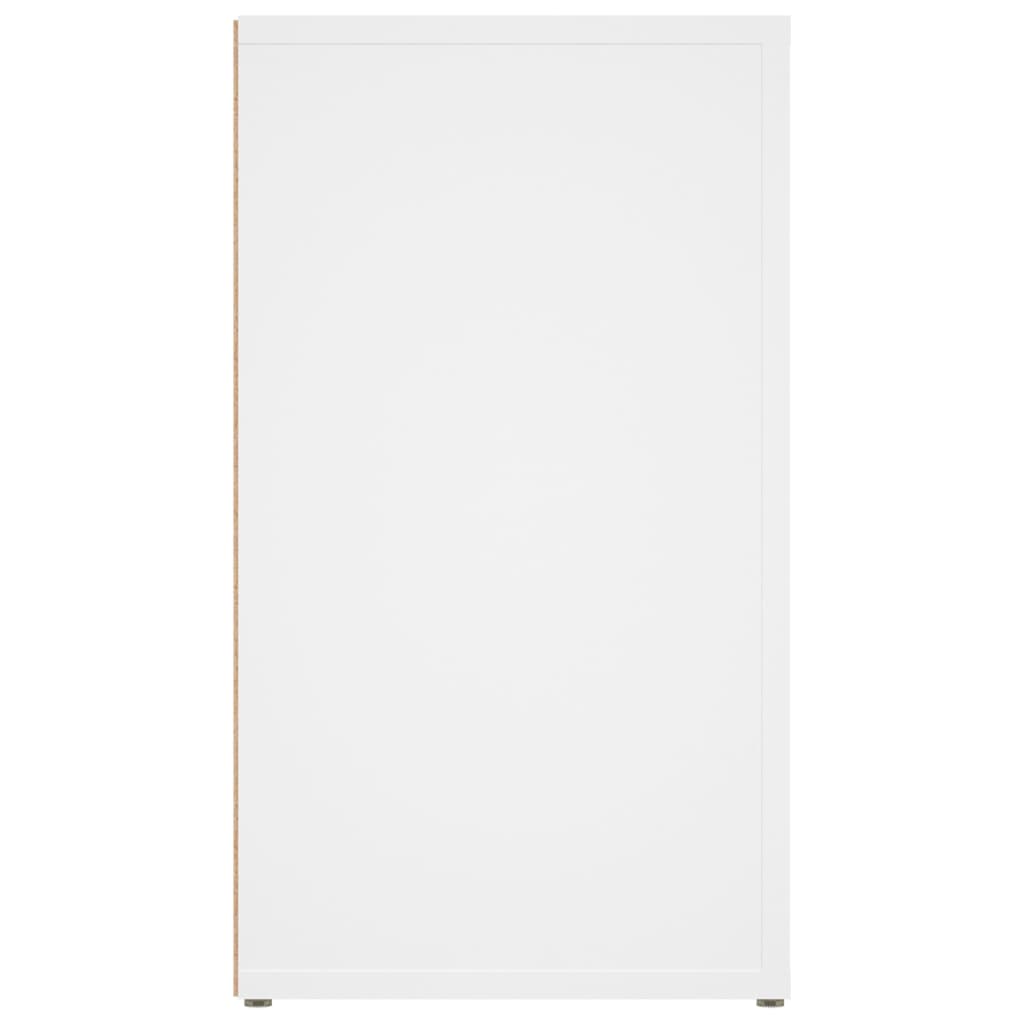 vidaXL Komoda, biała, 80x30x54 cm, materiał drewnopochodny