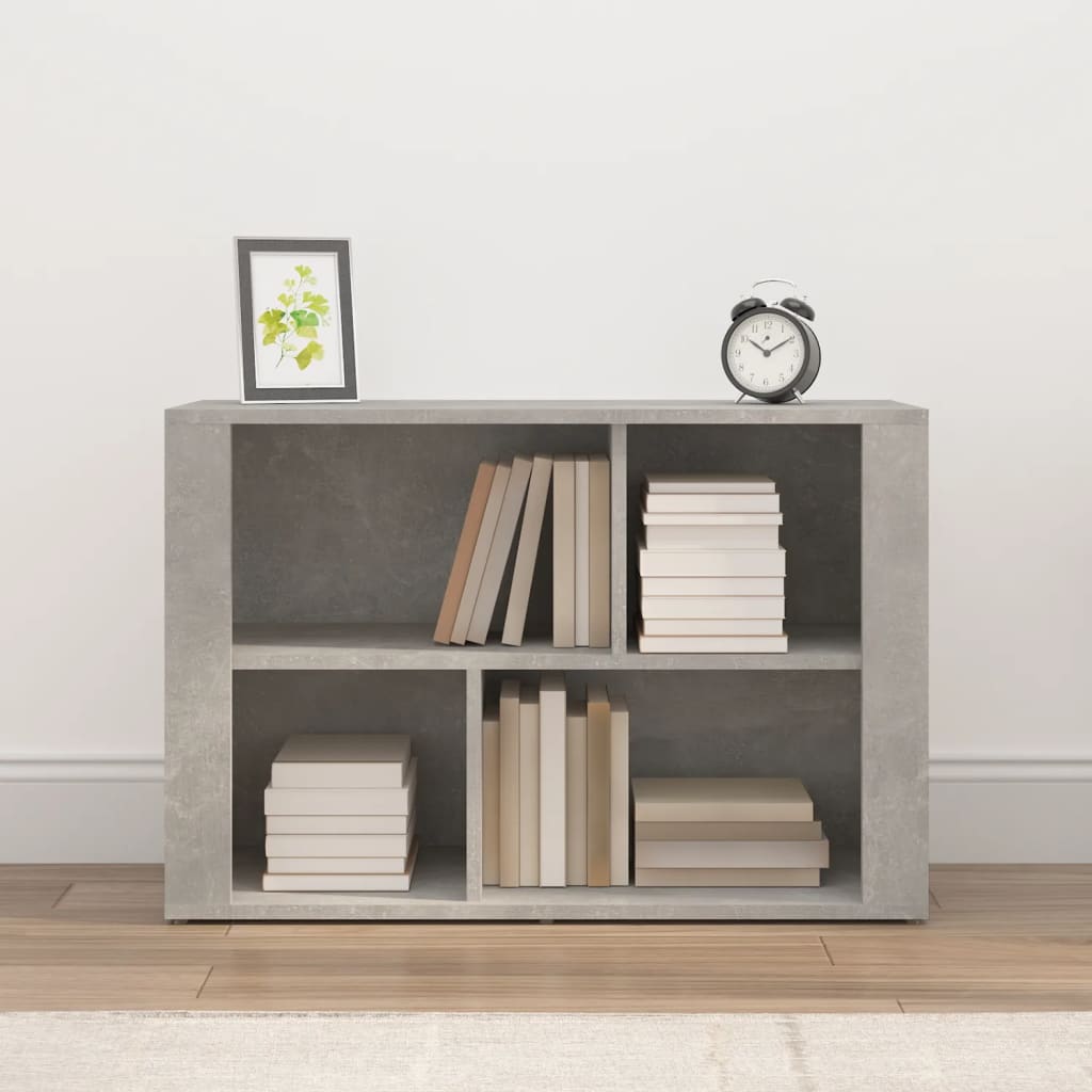 vidaXL Szafka, szarość betonu, 80x30x54 cm, materiał drewnopochodny