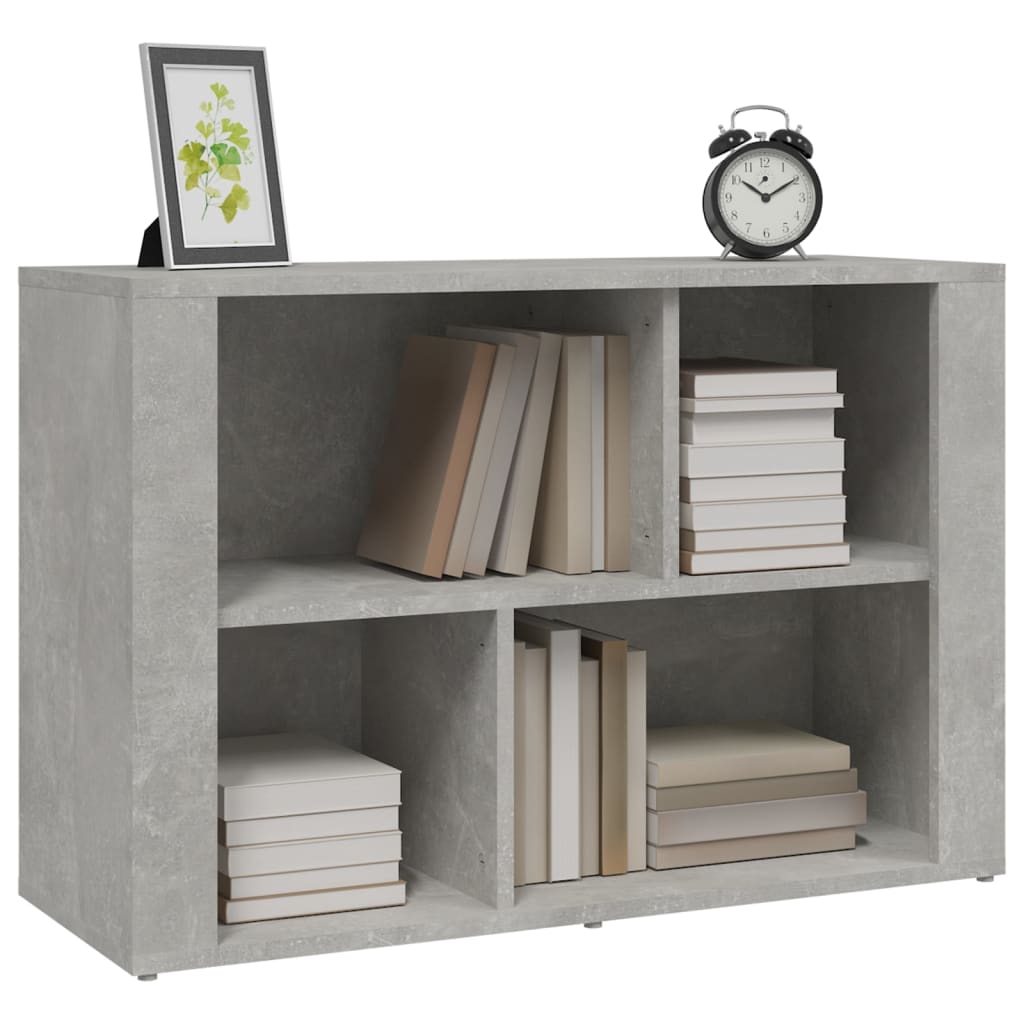vidaXL Szafka, szarość betonu, 80x30x54 cm, materiał drewnopochodny