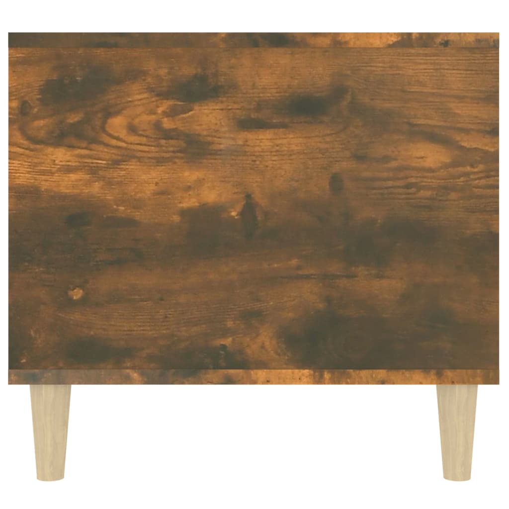 vidaXL Stolik kawowy, przydymiony dąb, 90x49x45 cm